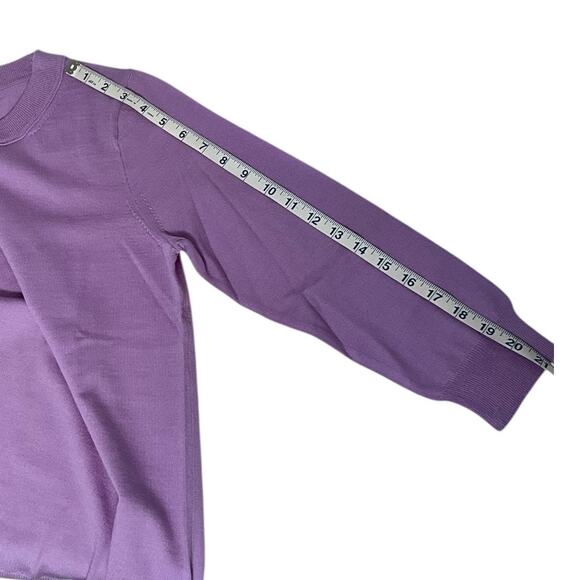 J.Crew Women’s 100% Merino Wool Sweater – Lavender Purple, Size Medium, New - Picture 8 of 10